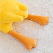 Prime Sevimli Peluş Uyku Arkadaşım Kaz 75 Cm- Uçan Kaz Morton Uyku Yastığı Sarı
