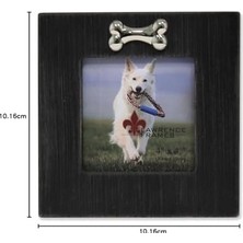 Prime Frames Köpek Kemikli Çerçeve, 10X10 Cm, Siyah