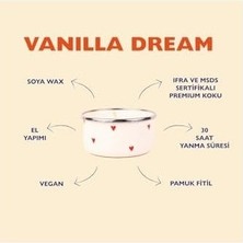 Prime Vanilya, Kapta Soy Wax Mum (Vanilya KOKULU-150 Ml)