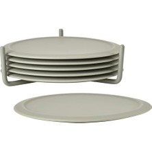 Prime Silikon Bardak Altlıkları 6'lı Set Renk: Mud