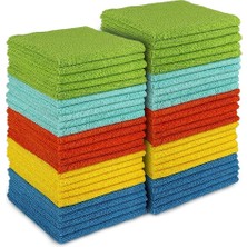 Mikrofiber Temizleme BEZLERI-50PK, Çok Amaçlı Emici Temizlik Bezleri, Temizlik Için Mikrofiber Bezler, Mikrofiber Havlu Temizleme, Ev, Mutfak, Araba, Pencere, Hediyeler Için Yıkama Bezi (12 Inç