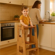 Prime Çocuk Öğrenme Kulesi, Çocuk Merdiveni - 18MM Mdf
