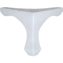 Prime Mobilya Kanepe Koltuk Çekyat Yükseltme Ayağı Plastik, Lükens Beyaz 14 Cm, 4 Adet