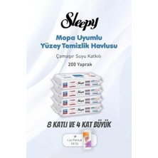 Prime Çamaşır Suyu Katkılı 200 Yaprak Yüzey Temizlik Havlusu ve Pamuk