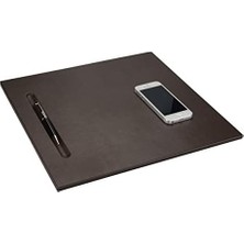Prime 2k 565-2 Sümen Takımı Mdf Malzemeden Deri Kaplı Tek Parça Pad Toplantı Sümeni 35X32 Cm, Kahve