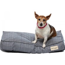 Comfort Lima Lacivert Kareli Köpek Yatağı S 70X40CM