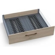 Prime Çekmece Içi Tabaklık 27CMX48CM, Antresit (3cm En ve 6 cm Boydan Kesilebilir)