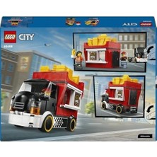 Prime City Patates Kızartması Kamyonu 60488 – 5 Yaş ve Üzeri Çocuklar Için Satıcı ve Müşteri Minifigürü ile Yemek Aksesuarları Içeren Yaratıcı Oyuncak Yapım Seti, Çocuklar Için Hediye (216 Parça)
