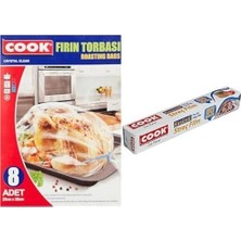 Fırın Torbası Standart Boy 25 x 38 cm (8 Adet/kutu Içi) ve Kesimli Streç Film 30 cm x 50 M