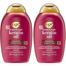 Prime Ogx Kırılma Karşıtı Keratin Oil Şampuan 385 ml (2 Paketi)