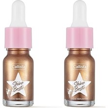 Prime Callista Bestie Highlighter Likit Aydınlatıcı 04 Sunset Pixie 2li Paket