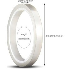Prime Isıtma Şeridi, 2 Pcs 20MM x 33M Pet Yüksek Isıya Dayanıklı Bant, Süblimasyon Baskı Için Şeffaf Yapışkanlı Rulo, 3D Yazıcı ve Elektronik Devre Koruyucu, Iz Bırakmayan Güçlü Yalıtım Bandı