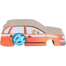 Prime Akordiyon Karton Kedi Tımalama 19X7X8 cm Araba