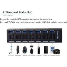 Prime 5258 7 Port USB 3.0 ve USB 2.0 Hub Anahtarlı Çoklayıcı Çoğaltıcı Switch