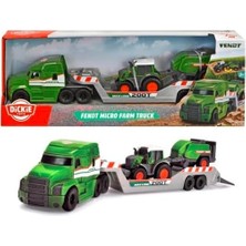 Prime Dickie, 203735006, Fendt Çekici ve Traktörlü Araç Seti, 2'li Paket, Serbest Tekerlekli, Hareketli ve Açılabilir Parçalar, 9 Cm, 32 cm