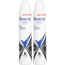 Prime Rexona Kadın Sprey Deodorant Invisible Beyaz Iz Sarı Leke Karşıtı 72 Saat Kesintisiz Üstün Koruma 200 ml (2 Paketi)