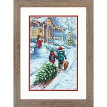 Prime 70-08960 Sayılı Kanaviçe Seti, Geleneği, 14 Adet Beyaz Aida Bezi, 9" x 14"