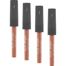 Prime Uzun Süre Kalıcı Dağılma Yapmayan Nemlendirici Dudak Kalemi - Lipliner Pencil 18 Raspberry Marmalade (4 Paketi)