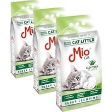 Prime Mio Kedi Kumu, 5 Lt. Aloe Kokulu Bentonit, Ince (3 Paketi)