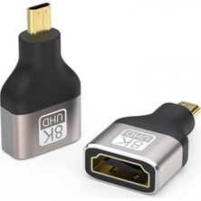 Prime 8k Micro HDMI Çevirici 8k UHD HDMI Micro HDMI Çevirici Cep Telefonlarına Olmaz