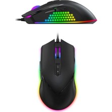 Prime Kablolu Rgb Işıklı Programlanabilir Gaming Mouse – 7 Tuş, 16 Milyon Renk Seçeneği, 2000-7000 Dpı, USB Bağlantı MS814