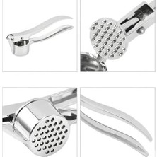 Prime Profesyonel Paslanmaz Çelik Sarımsak Ezici - Ergonomik Lüks Sarımsak Presi, Dayanıklı Metal Sarımsak Kırıcı ve Püre Yapıcı, Pratik Mutfak Gereçleri ve Manuel El Presi