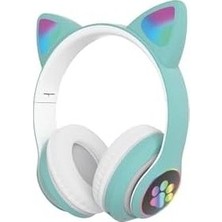 Prime 5.0 Kedi Kulak Üstü Bluetooth Kulaklık Yeşil Blt-44