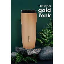 Prime 4 Saat Tutma 6 Saat Soğuk Tutma Özellikli Sızdırmaz Kapaklı Paslanmaz Çelik Termos