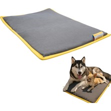Serin (80X60CM) - 4 Mevsim Kedi/köpek Matı, Sıcak Veya Soğuk Kullanılabilen Minder Yatak (Antrasit)
