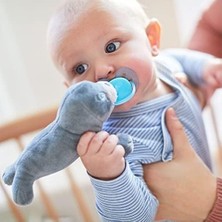 Avent Snuggle SCF348/11, Kuscheltier Mit Schnuller Ultra Soft, Perfektes Geschenk Für Neugeborene Und Babys, Schnullertier