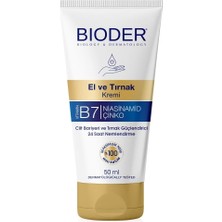 Prime Bioder El ve Tırnak Bakım Kremi 50 ml Biotin Niasinamid ve Çinko Içerikli Nemlendirici Cilt Tipi Hassas