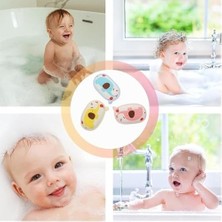Prime Bebek Banyo Süngeri Seti, 3 Parça Yumuşak Bebek Banyo Süngeri, Saf Pamuklu, Hassas Ciltler Için Ideal, Hayvan Figürlü Bebek Banyo Süngeri Seti