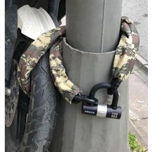 Prime Armor 714 Military Serisi Çelik Zincir 1.80 mt 14 mm U Motosiklet Kilidi