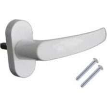 Prime Pvc Pencere Kolu – Plastik Cam Kolu, Evrensel Uyumlu, Vidalı Montaj, Dayanıklı Beyaz Pencere Açma Kolu