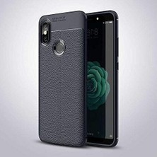 Prime Mi 8 Se ile Uyumlu Kılıf Deri Tarzı Niss Silikon Lacivert