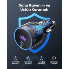 Prime 63W 2 Portlu Araç Içi Şarj Cihazı Çakmaklık Adaptörü, 35023