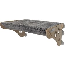 Home Ahşap Cama Yapışan Kedi Yatağı Vantuzlu
