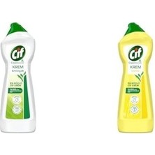 Prime Cif Krem Yüzey Temizleyici Amonyaklı Yağ ve Kireç Sökücü Leke Çıkarıcı 750 Ml(4) Cif Krem Yüzey Temizleyici Limon Kokulu Yağ ve Kireç Sökücü Leke Çıkarıcı 750 Ml(1)