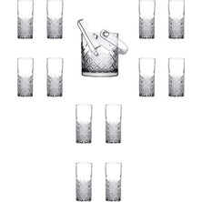 Prime 13 Parça Rakı Bardağı ve Buz Kovası Seti