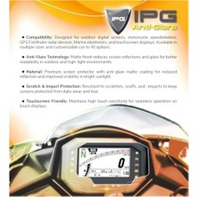 Prime Kawasaki 2023-2025 ZX4RR / 1000SX / Z650 / Z900 Gösterge Paneli Için Ipg Anti-Glare Parlama Önleyici Mat Ekran Koruyucu