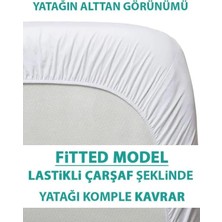 Prime SUVAY%100 Pamuklu Sıvı Geçirmez Bebek Alezi Yatak Koruyucu Bebek Çocuk Beşik Kreş Anaokulu Alezi (70 x 110)