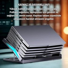 Prime Yükseklik Ayarlı LED Işıklı Turbo 6 Fanlı Notebook Laptop Soğutucu Notebook Laptop Standı