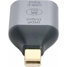 Prime Usb-C To Mini Displayport Adaptör 4K 60Hz Görüntü Aktarıcı Type-C To Mdp Dönüştürücü Laptop Tablet Harici Monitör Tv Projektör Bağlantı Aparatı Yüksek Çözünürlük Stabil Görüntü | ZR1219