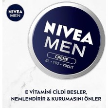 Prime Men Erkek Nemlendirici Bakım Kremi 30 Ml, El, Yüz ve Vücut Nemlendirici Krem, Hızlı Emilir, Yapışkan His Bırakmaz, E Vitamini