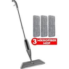 Karok Ticaret Cony Cony Sprey Mop Gri 3 Mikrofiber Moplu Temizlik Seti