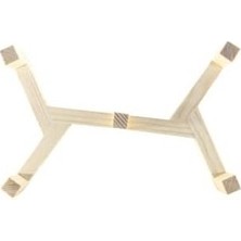 Prime Kedi Mama Su Kabı Ahşap Standı ve Seramik Kasesi Yavru Evcil Hayvan Minimalist (Mavi+Beyaz, Çiftli)