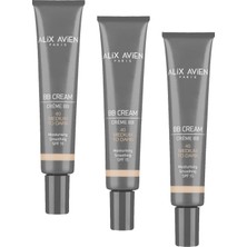 Prime Alix Avien Kapatıcılık,doğal Parlaklık Sağlayan SPF15 Faktör Nemlendiren Bb Krem Bb Cream 40 Medium To Dark (3 Paketi)