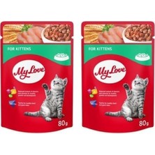 Prime My Yavru Kediler Için Pouch Kedi Maması, 80GR, 24 Adet (2 Paketi)