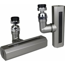 Prime Kınetex 360° Oynar Başlıklı, 4 Fonksiyonlu Geniş Şelale Perlatör Musluk Ucu, KTX-3288 Model, Siyah