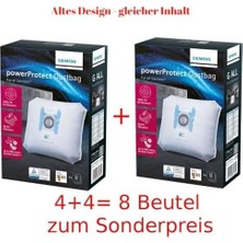 Nacario 8 Serisi Elektrikli Süpürge Torbası Super Tex Tip G VZ41FGALL BBZ41FG